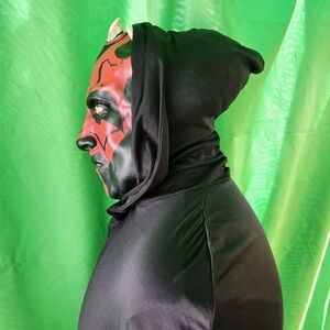 Vintage STAR WARS DARTH MAUL Demon Mask Hood with Cape